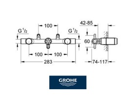 CUERPO EMPOTRADO LAVABO GROHE